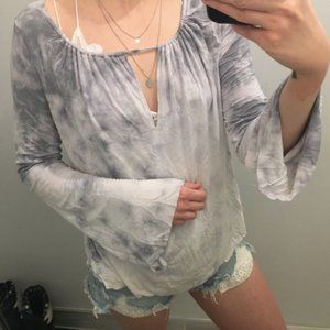 AEO boho tie dye top